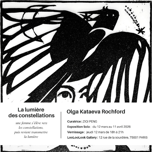 Solo exhibition of contemporary paintings by Olga Kataeva-Rochford in Paris